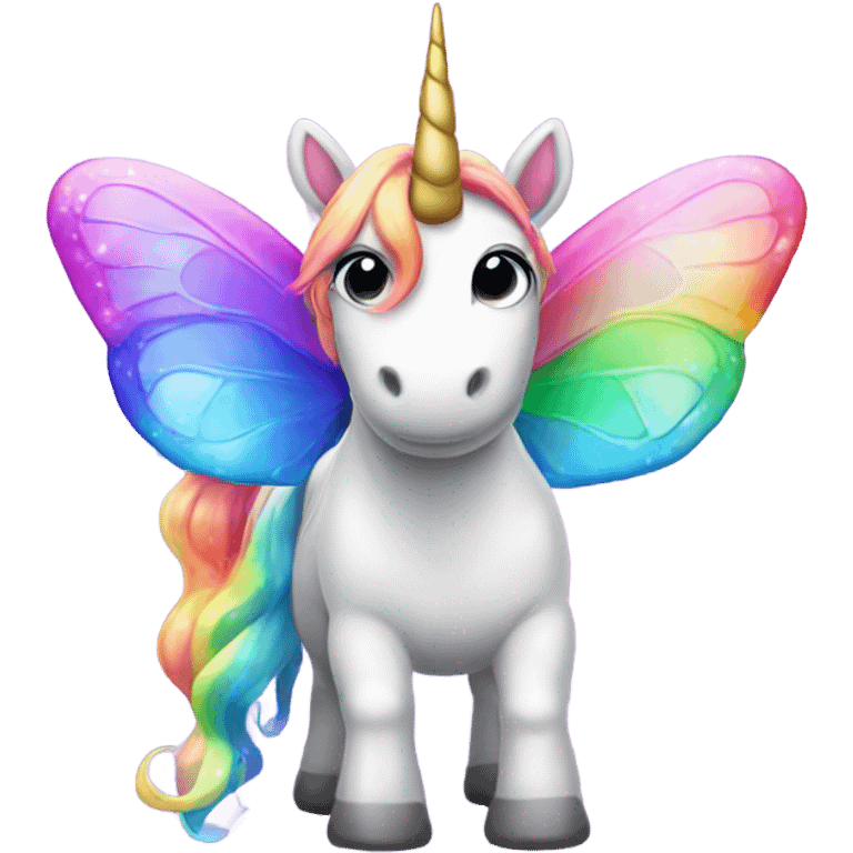 rainbow unicorn horned sparkling butterfly  emoji