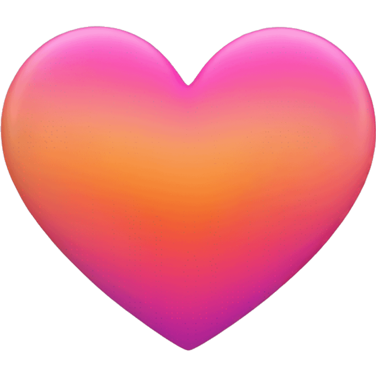 Pink and orange gradient heart emoji