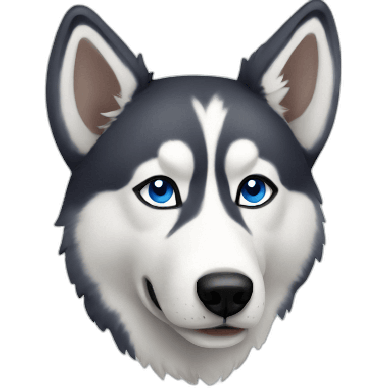 spotted husky blue eyes emoji