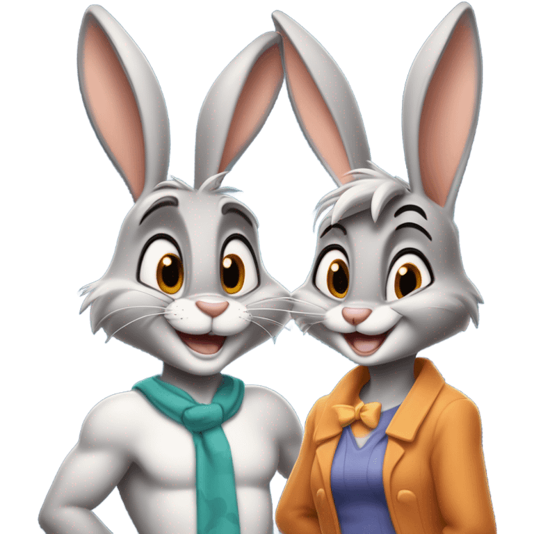 Bug bunny and Lola emoji