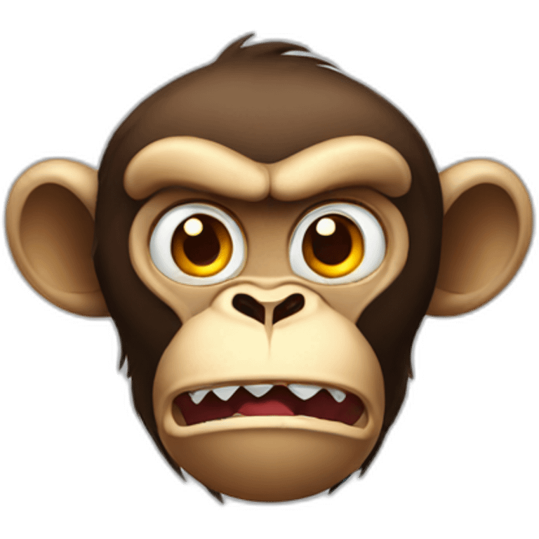 Angry monkey  emoji