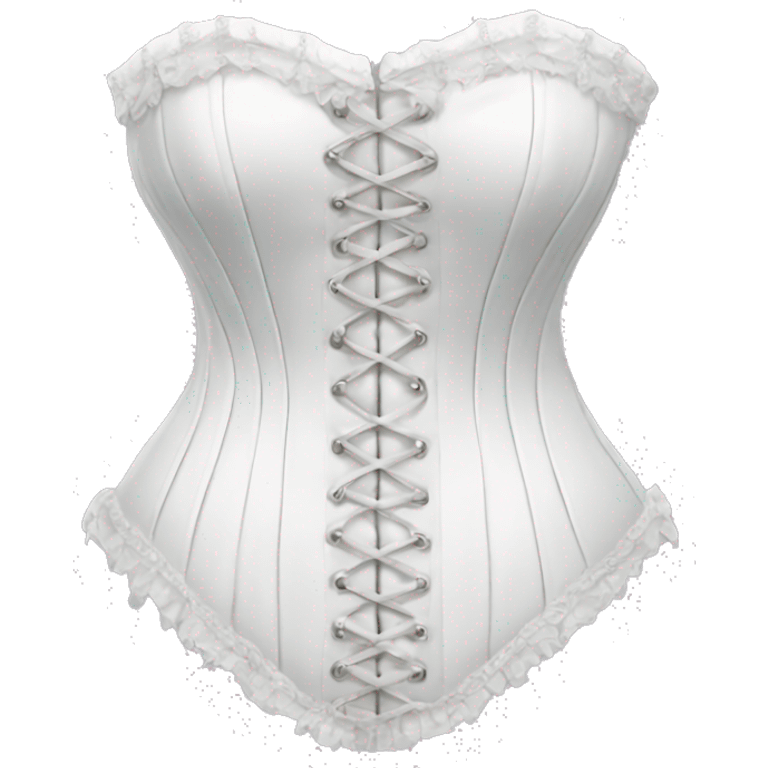 White corset emoji