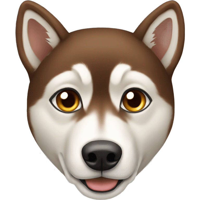 Brown husky  emoji