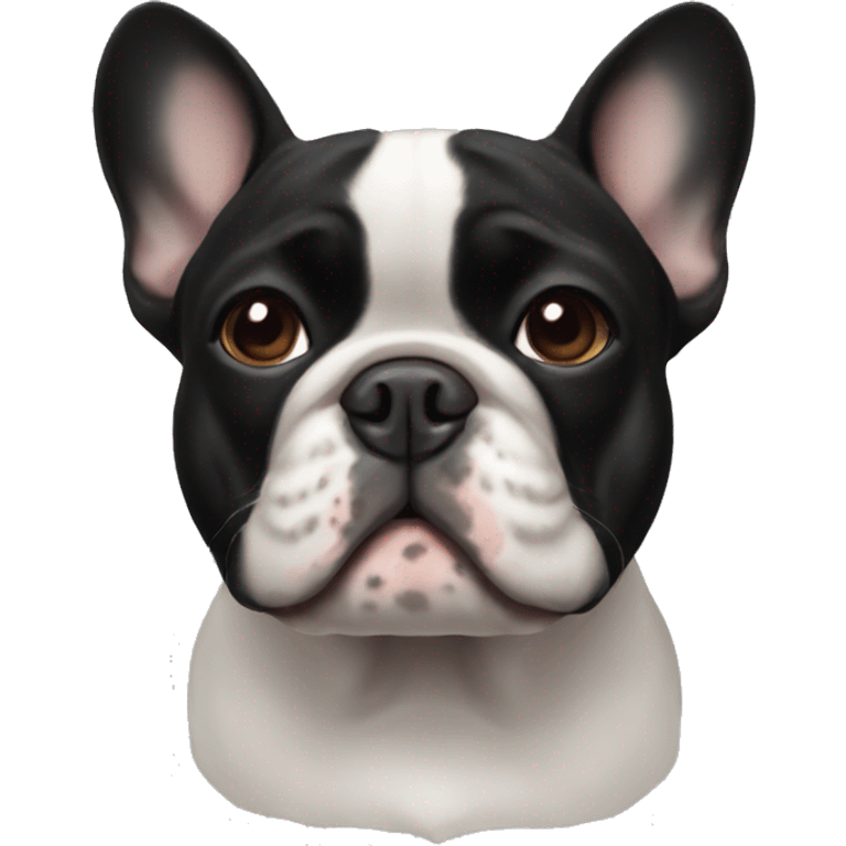 black french bulldog emoji