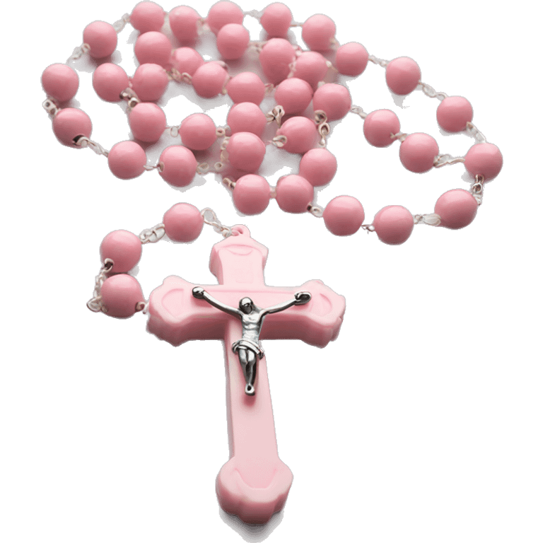 Light pink rosary emoji