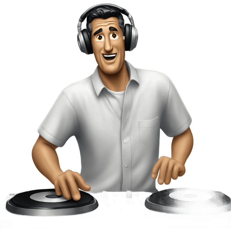 Ted Williams playing DJ emoji