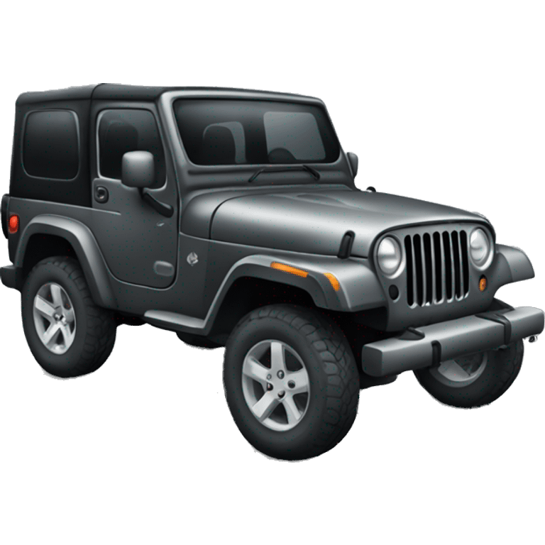 dark gray jeep car emoji