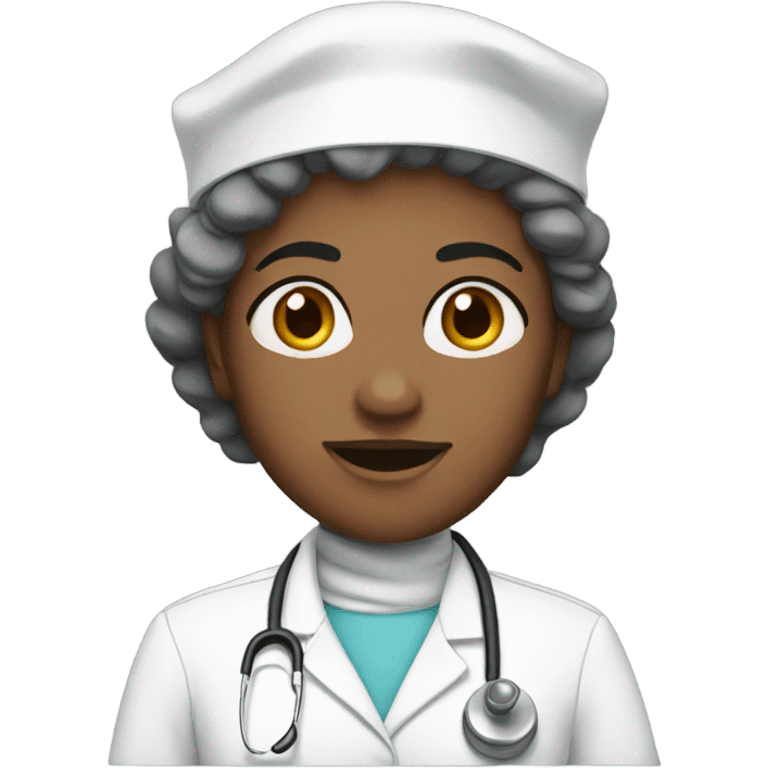 Nurse White Christmas emoji