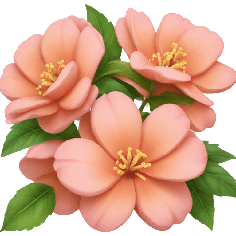 Peach/pink colour Flower🌺 emoji