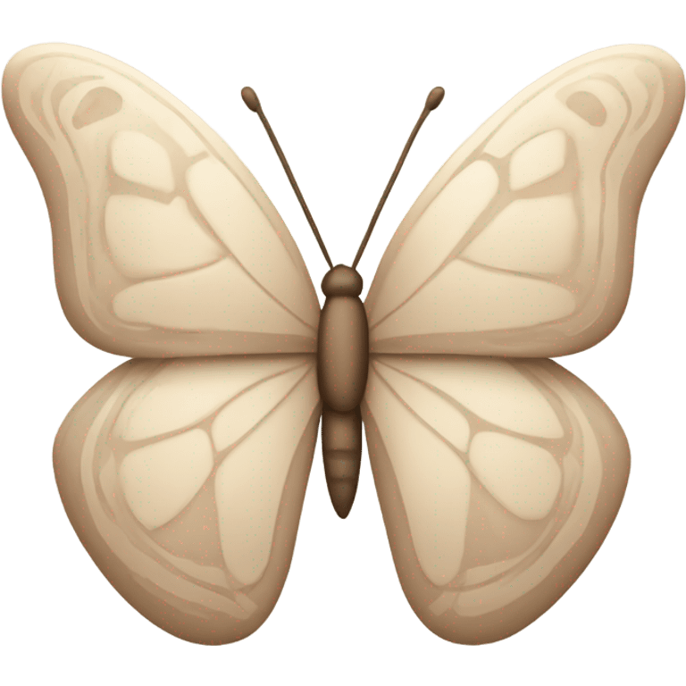 beige butterfly emoji