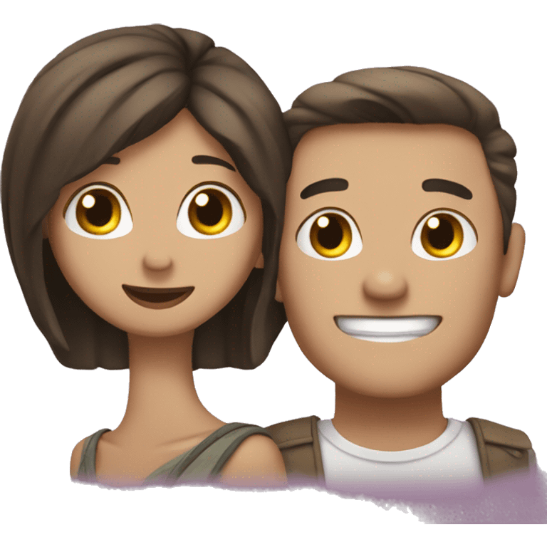 Snke couple in love emoji