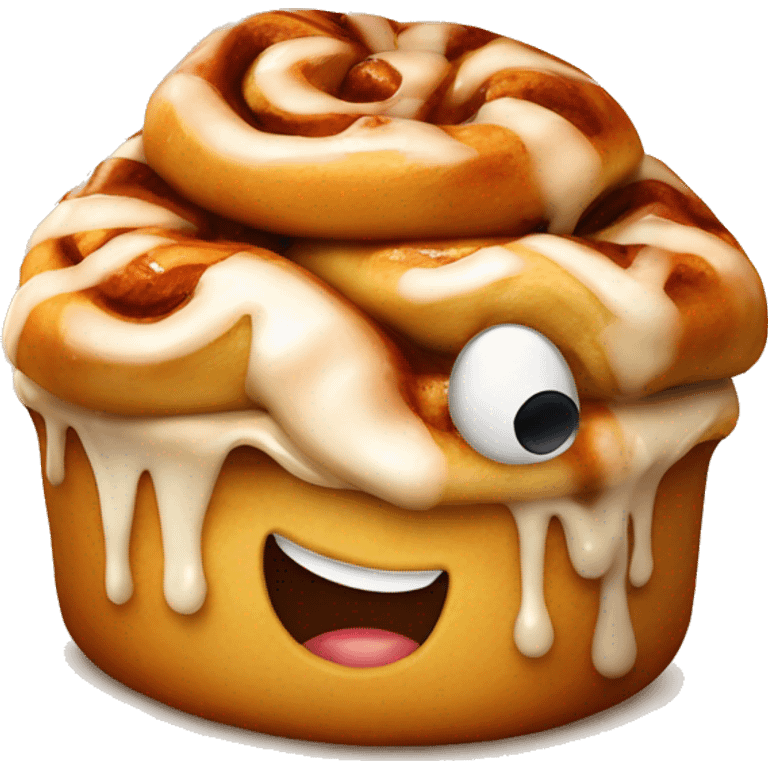 Cinnamon bun with Sauce  emoji