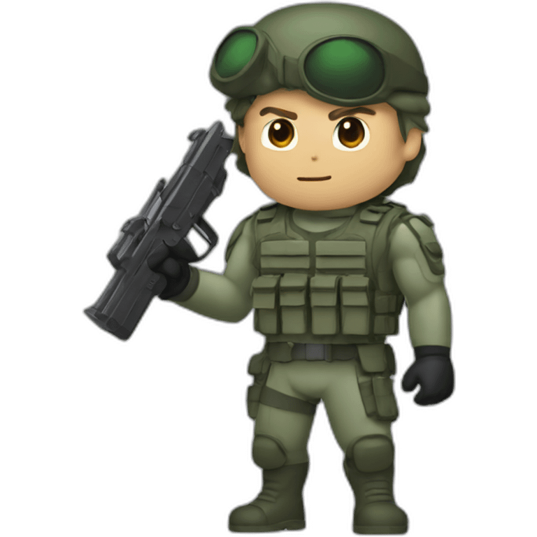 solid snake holding a grenade emoji