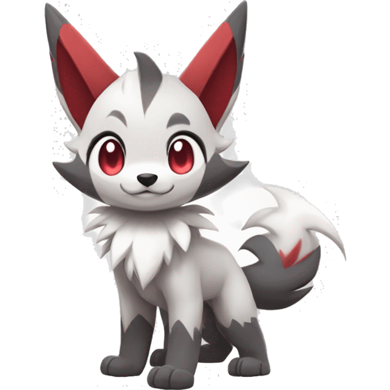 Kawaii Chibi Poochyena-Zangoose-Lycanroc-Pokémon Full Body emoji