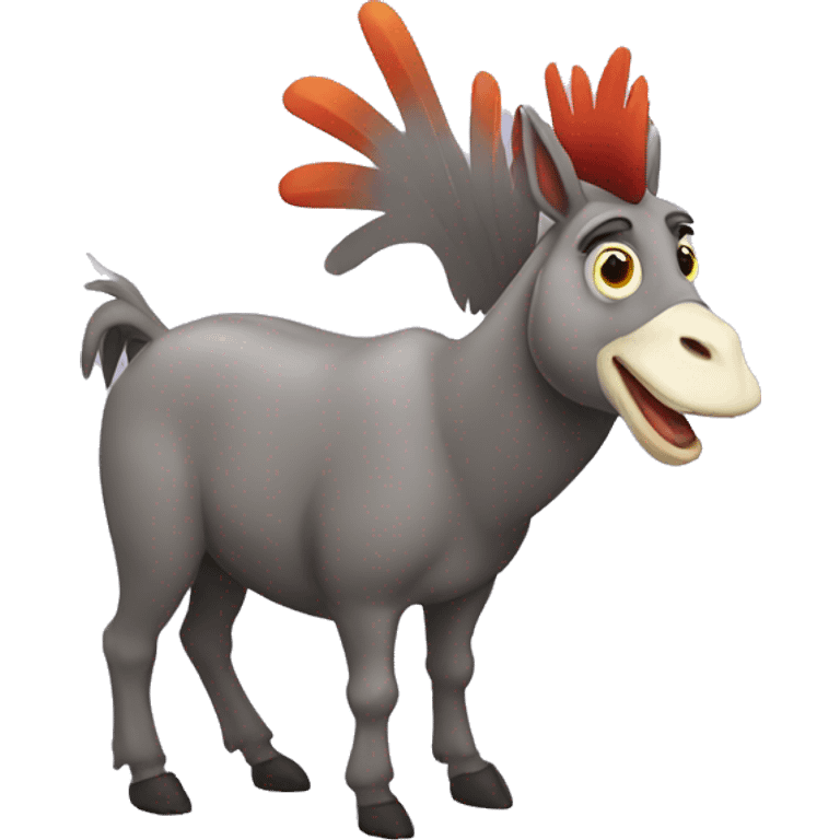 donkey chicken emoji