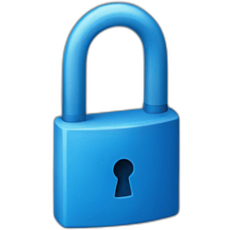 Blue lock emoji