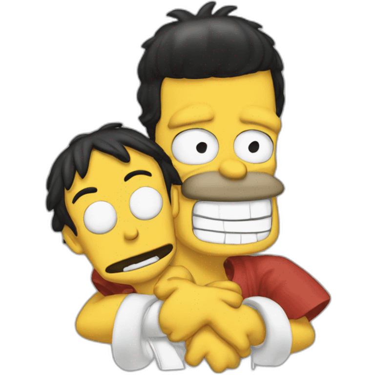 Homer luffy emoji