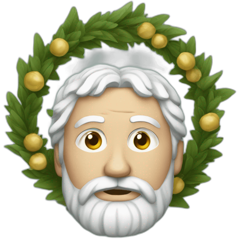 greek philosopher with wreath emoji