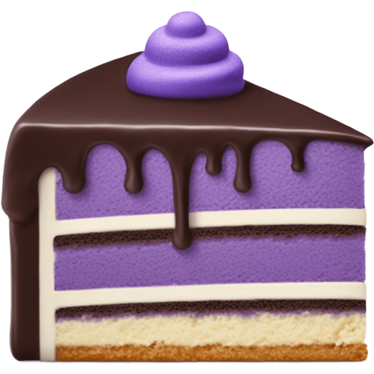 Ube cake slice emoji