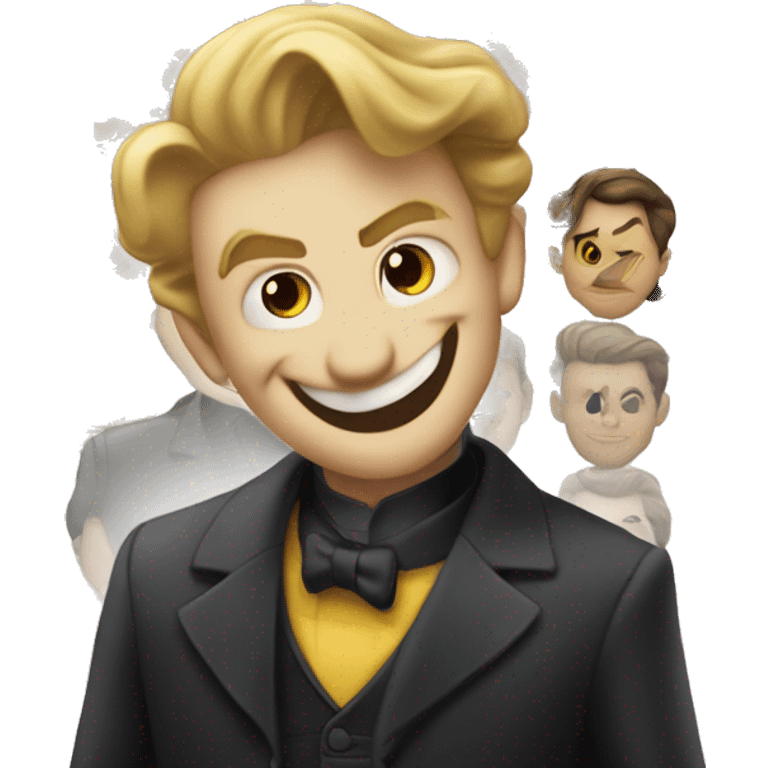 Smiling Sinister: The Face of Deception

Guy Smiley Disney Villain: The Face of Deception A charm-obsessed, manipulative villain with a perfect smile, The Face of Deception lures with charm, wearing a sharp suit dark intentions behind grin. emoji