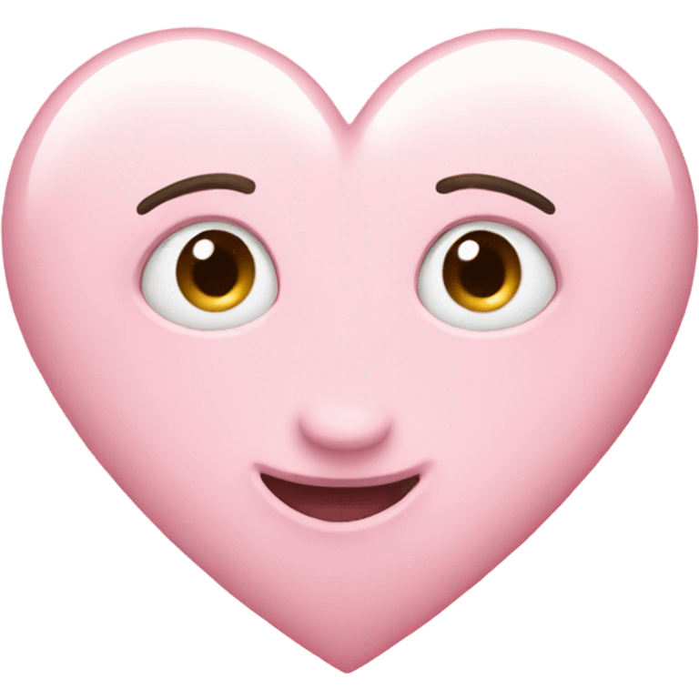 Light pink heart emoji