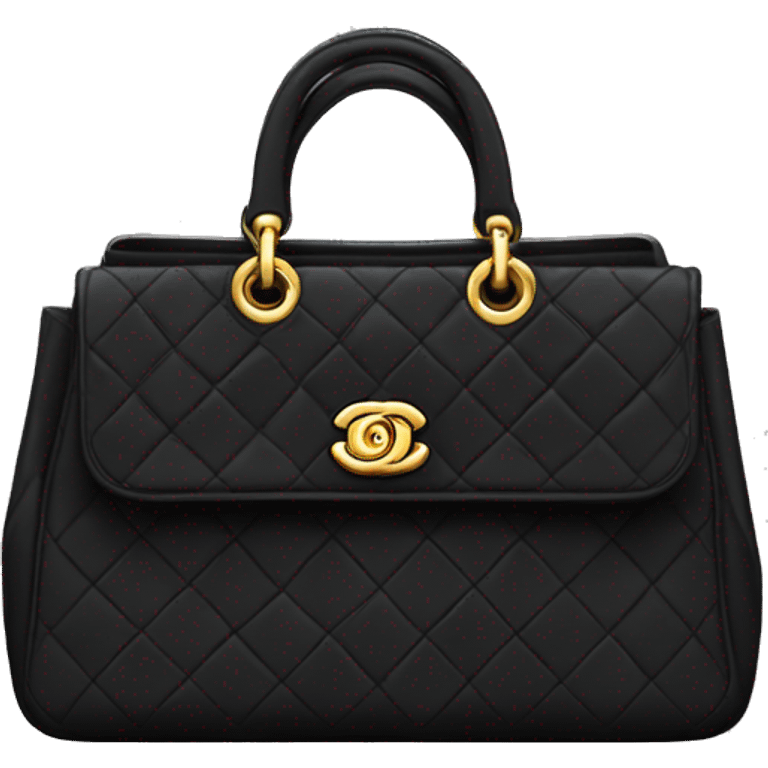 Black Chanel bag emoji