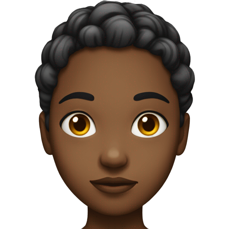 Black girl giving side eye  emoji