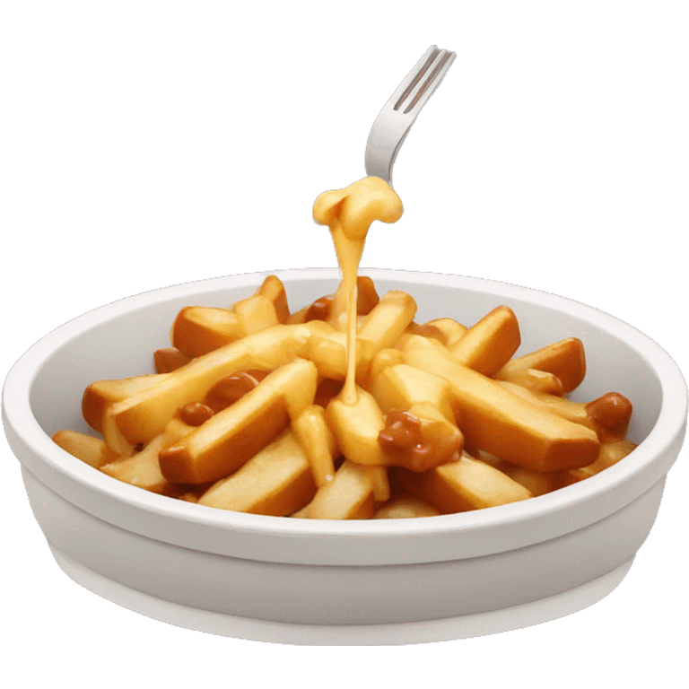 Poutine qui mange une poutine emoji