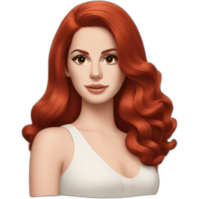 Lana del rey red hair emoji