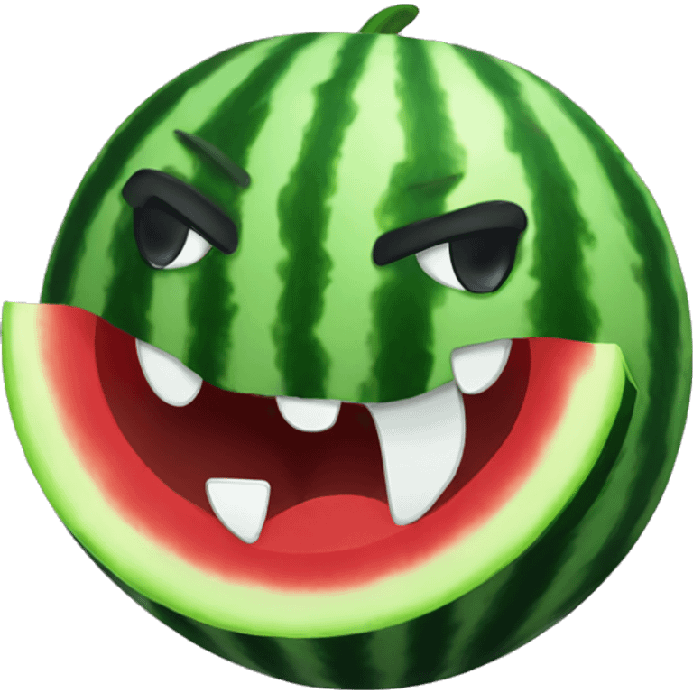 Angry watermelon  emoji