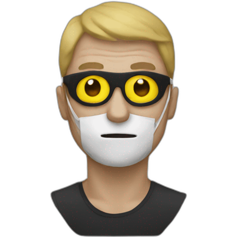 Mask man emoji