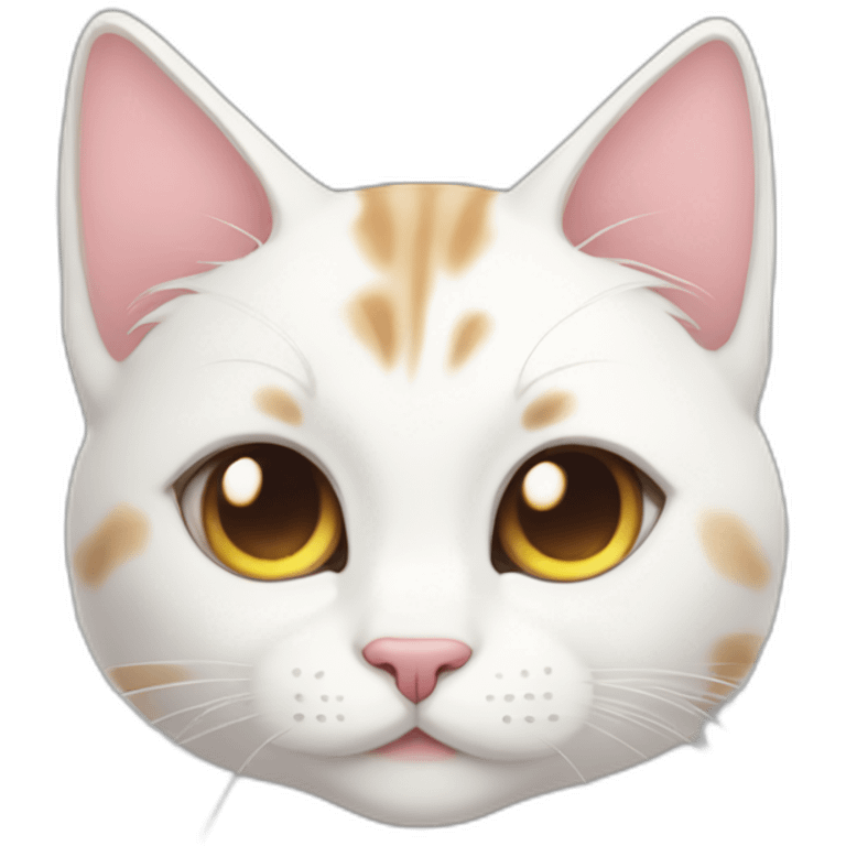 cat with heart eyes in manga style emoji