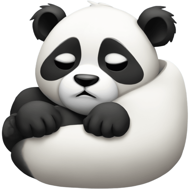 sleepy panda emoji