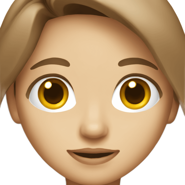 pretty doctor, female, brown long hair emoji