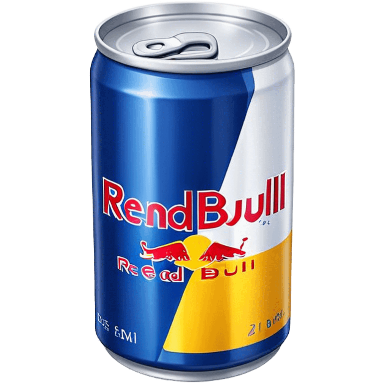 Blue can of Redbull emoji