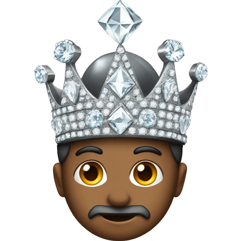 diamond with prince crown on top emoji