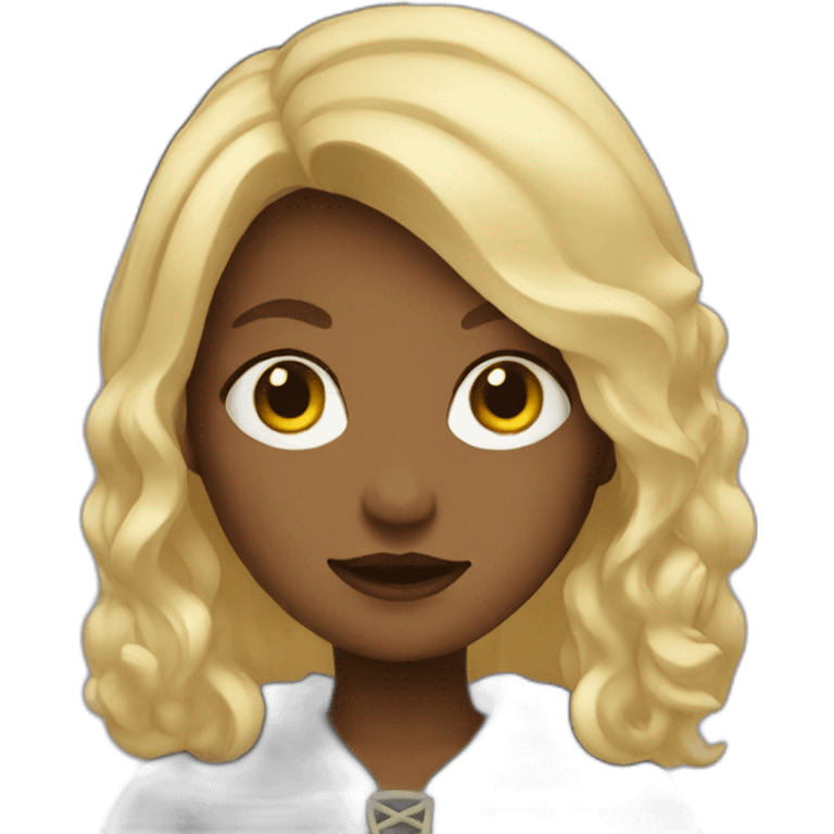 Witch with blonde hair emoji