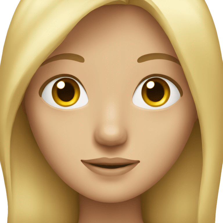 Blonde girl with long hair  emoji