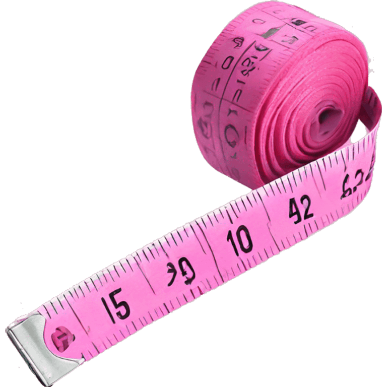 Pink measuring tape  emoji