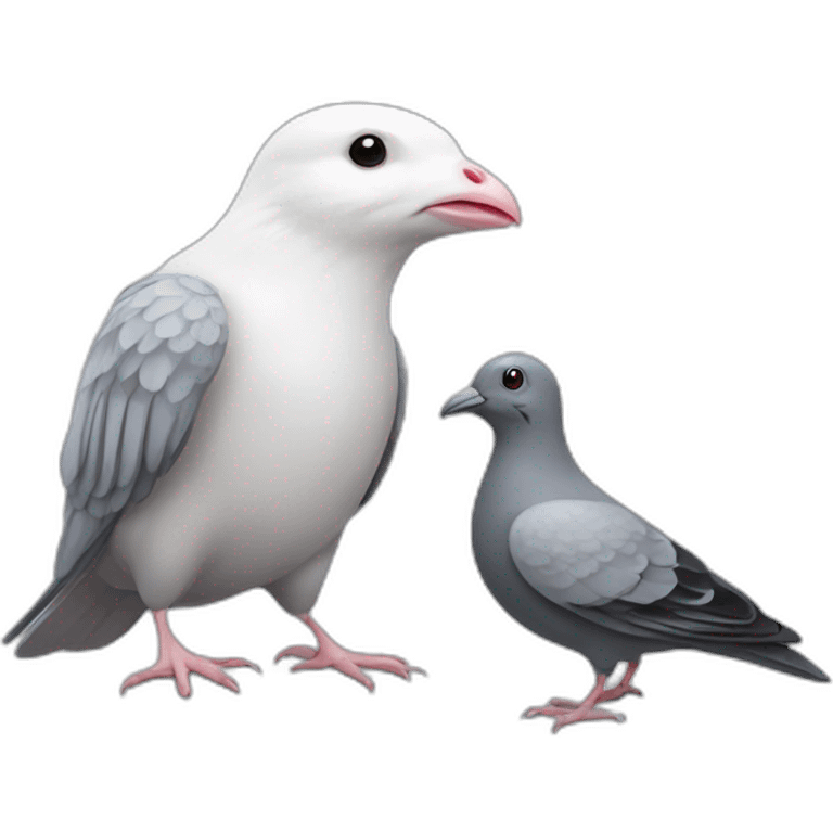 Rat and pigeon animal emoji