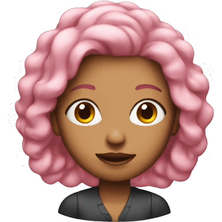 woman with pink hair emoji