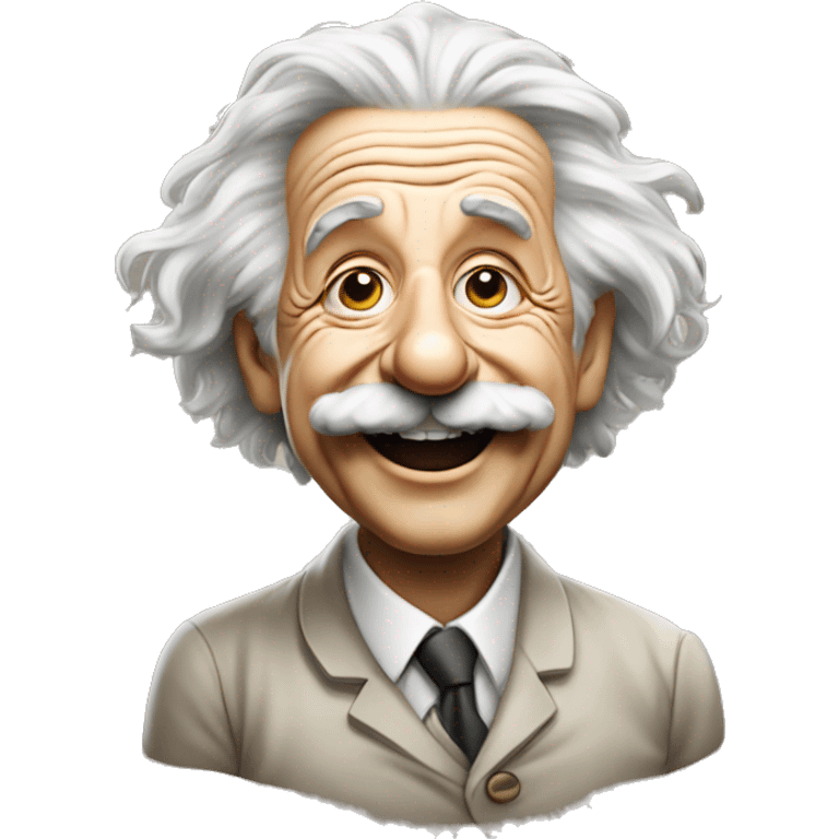 albert einstein vawes hand smiling emoji