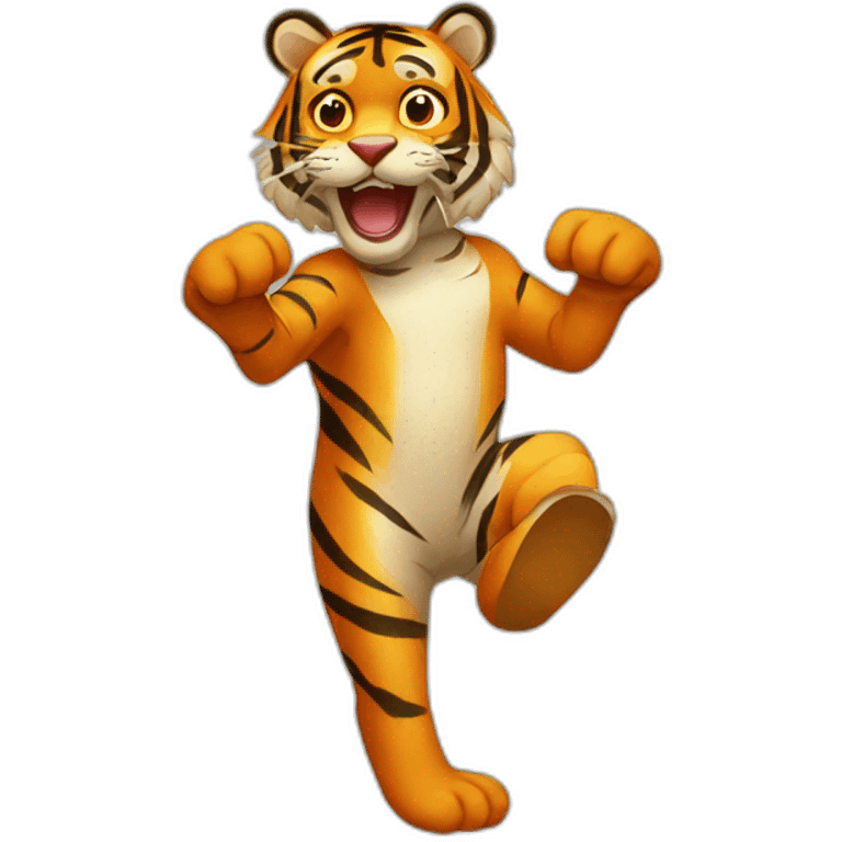 tip toe tiger emoji