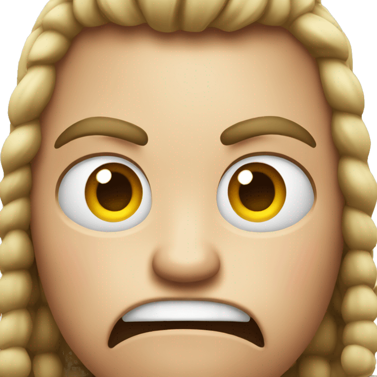 iOS emoji Angry, but in love.  emoji