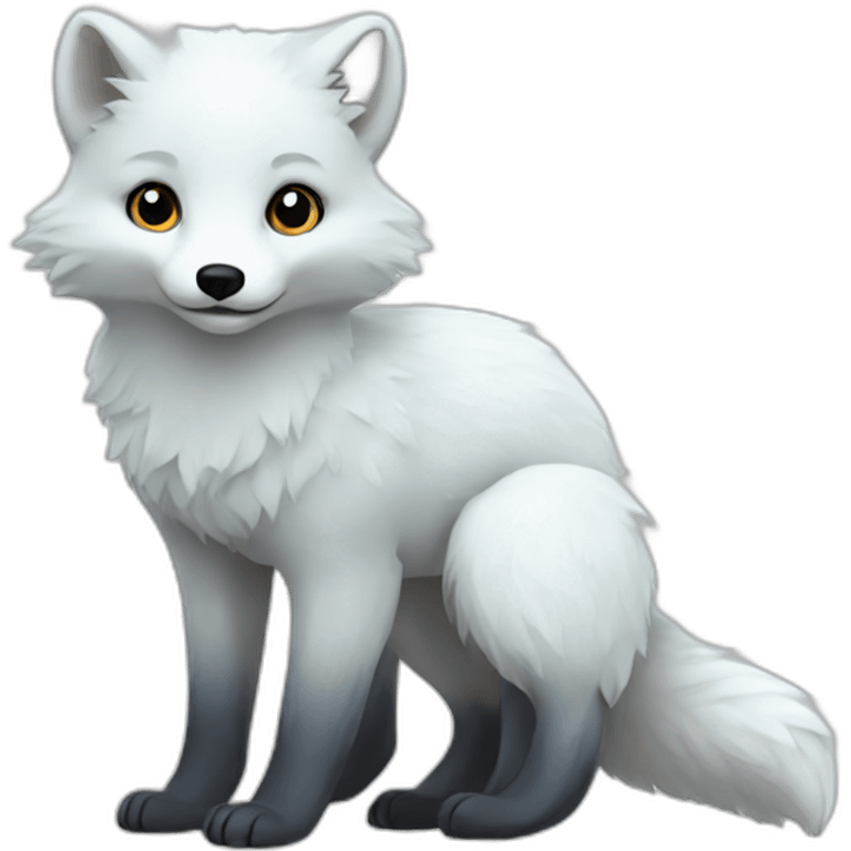 Arctic Fox Full Body emoji