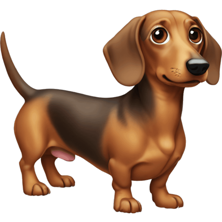 Weiner dog winter emoji