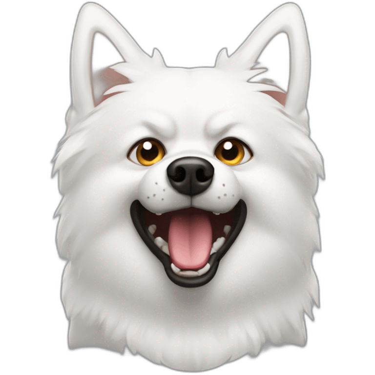 white spitz angry emoji