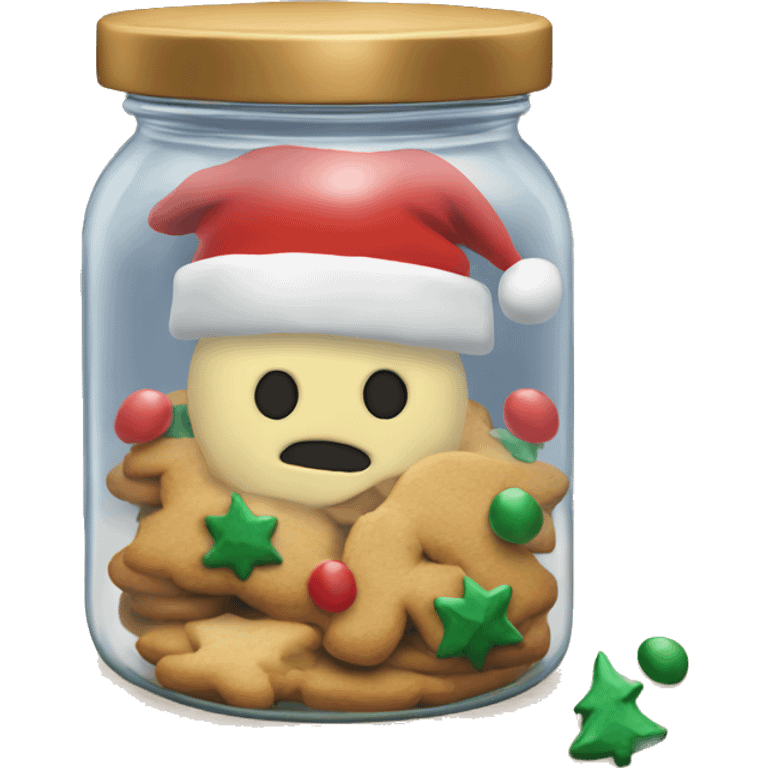 Cozy christmas cookies jar emoji