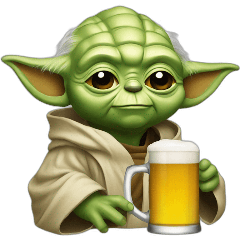 Yoda beer emoji