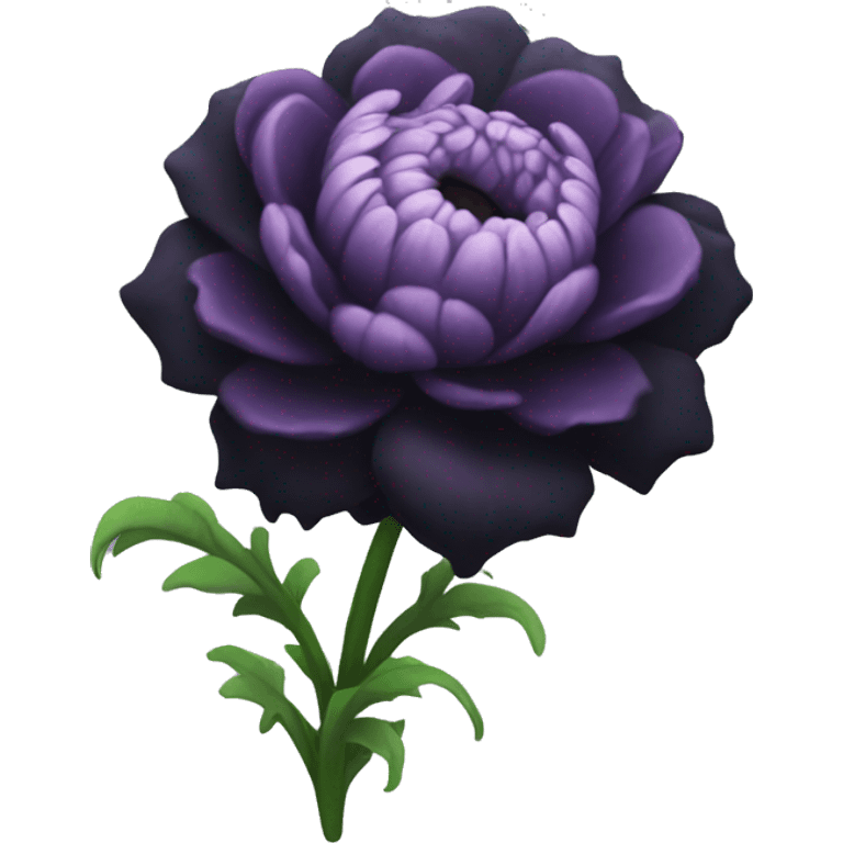 Goth flower  emoji